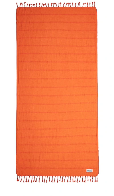 Shop Sunkissed Jaipur Sand Free Beach Towel In Orange