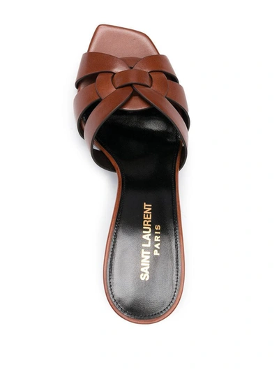 Shop Saint Laurent Sandals In New Papaya