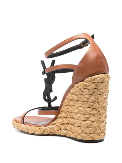 Shop Saint Laurent Sandals In New Papaya