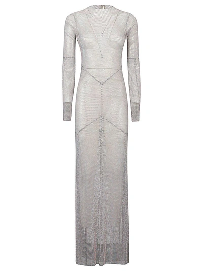 Santa Maxi Dress In Silver