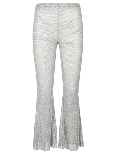 Shop Santa Brands Flare Leg Trousers In Silver