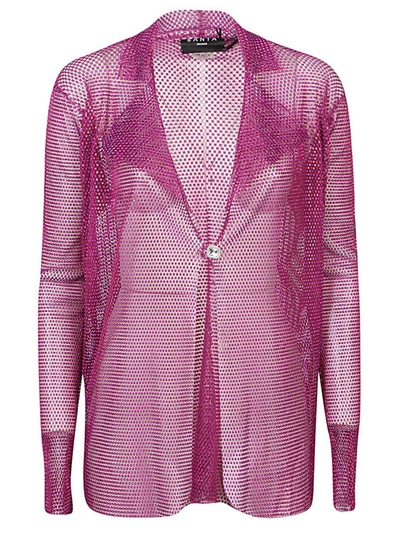 Shop Santa Brands Single-breasted Blazer Jacket In Fuchsia