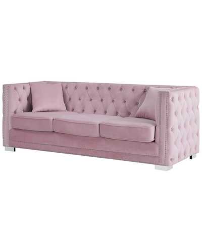 Shop Chic Home Christophe Sofa In Pink