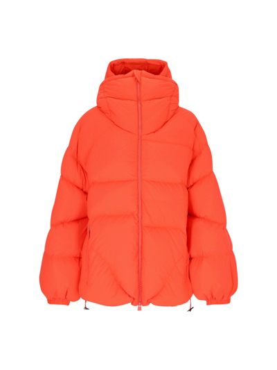 Shop Bacon 'double B Wlt Duck' Down Jacket In Orange