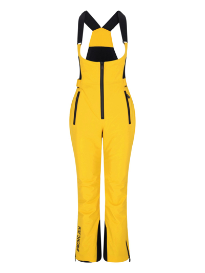 Shop Moncler Ski Overalls In Yellow