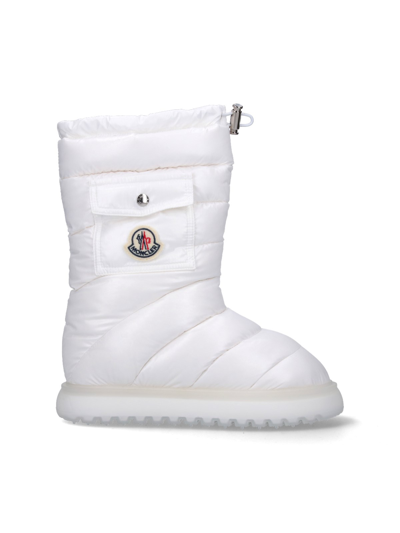 Shop Moncler 'gaia' Boots In White