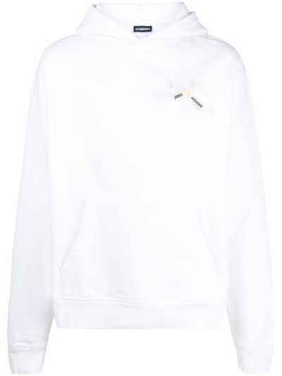 Shop Jacquemus 'noeud' Sweatshirt In White