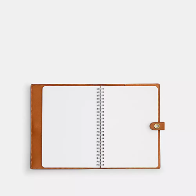 Coach Notebook With Rexy In Brass/hazelnut