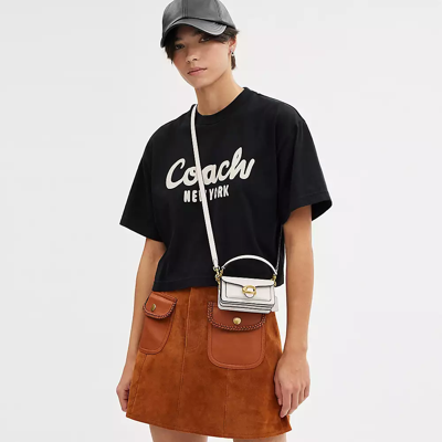 Coach Tabby 12 In Brass/chalk