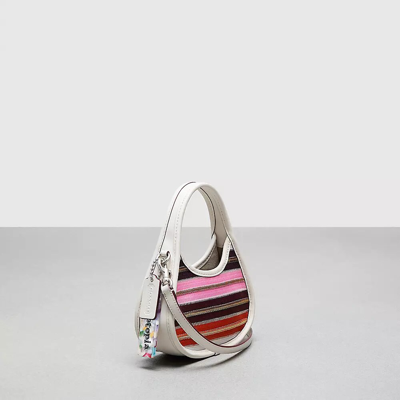 Shop Coach Mini Ergo Bag With Crossbody Strap In Upcrafted Zippers In Multi