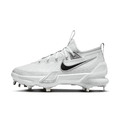 Shop Nike Men's Force Zoom Trout 9 Elite Baseball Cleats In White