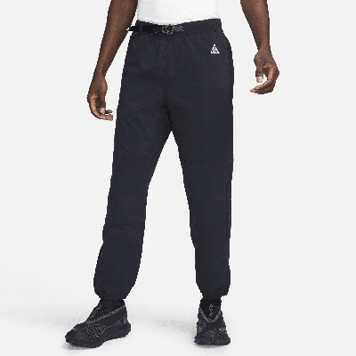 Shop Nike Men's  Acg Trail Pants In Black