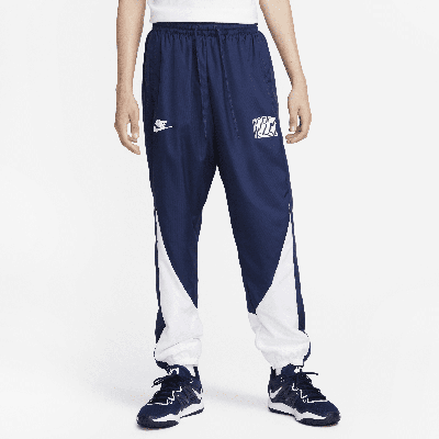 Shop Nike Men's Starting 5 Basketball Pants In Blue