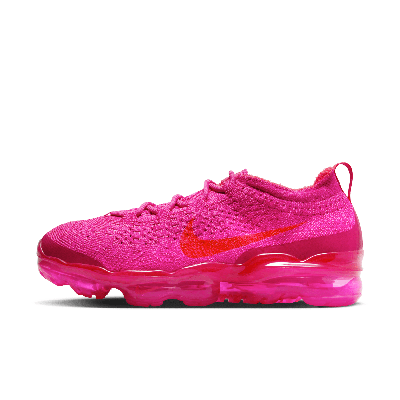 Shop Nike Women's Air Vapormax 2023 Flyknit Shoes In Red