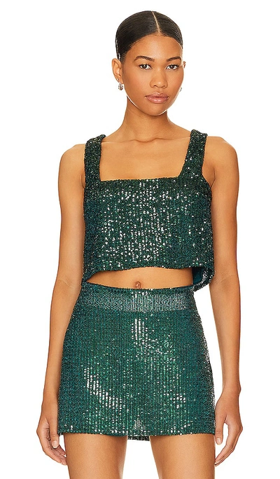 Shop Show Me Your Mumu Tara Crop Top In Green