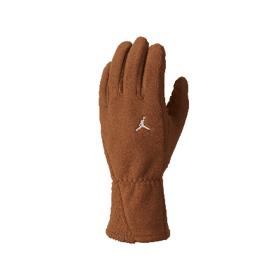 Shop Jordan Men's  Fleece Gloves In Brown