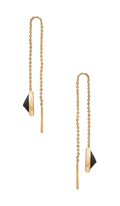 Shop Ettika Threader Earrings In Metallic Gold