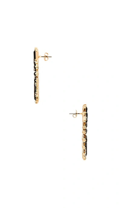 Shop Ettika Sunburst Earrings In Metallic Gold
