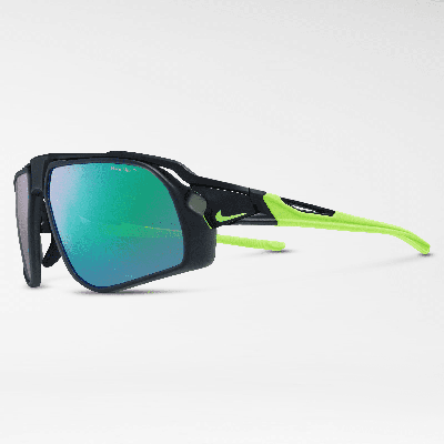 Shop Nike Men's Flyfree Mirrored Sunglasses In Black