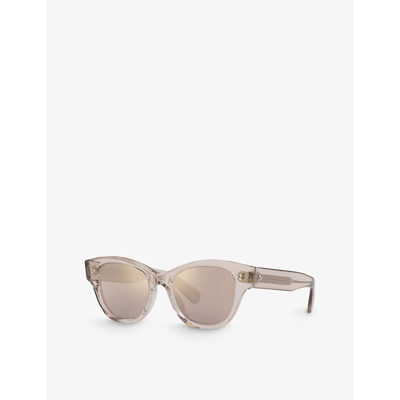 Shop Oliver Peoples Women's Ov5490su Eadie Rectangle-frame Acetate Sunglasses