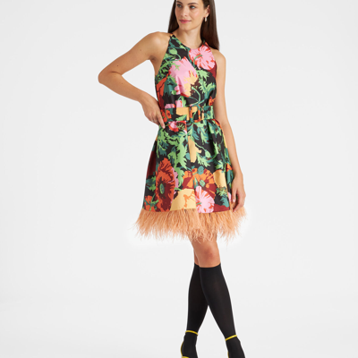 Shop La Doublej La Fenice Mini Dress In Wonderland Black