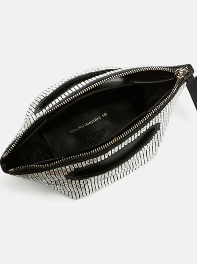 Shop Attico ''via Dei Giardini 15'' Black Tote Bag In Black And Crystal