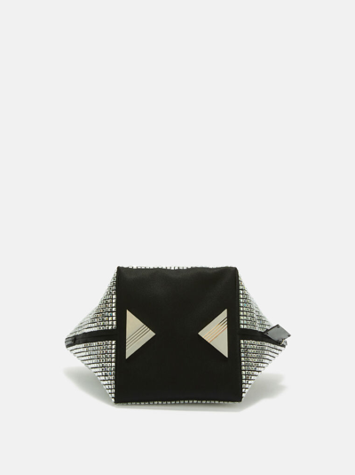 Attico Via Dei Giardini 15 Crystal Tote Bag In Black And Crystal