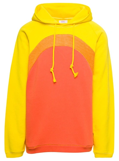 Shop Erl Unisex Rainbow Hoodie Knit In Red
