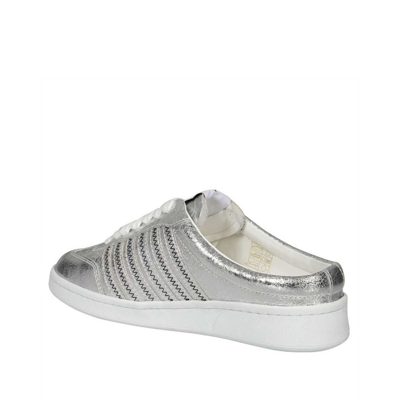 Shop Dsquared2 Boxer Open Back Sneakers In Silver