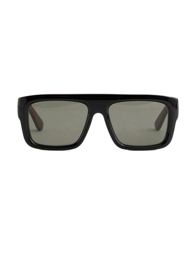Shop Gucci Black Gg14616 Sunglasses