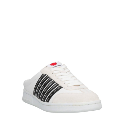 Shop Dsquared2 Open Back Sneakers In White