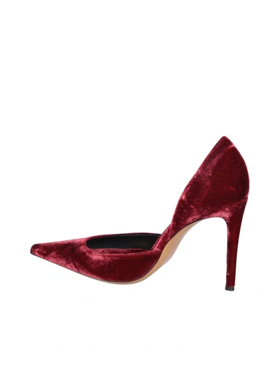 Shop Alexandre Vauthier Velvet Shoes In Red