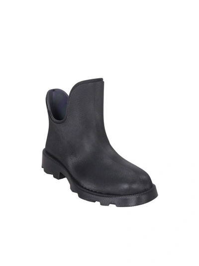 Shop Burberry Rubber Black Ankle Boot
