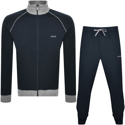 Hugo Boss Boss Lounge Tracksuit Navy In Navy