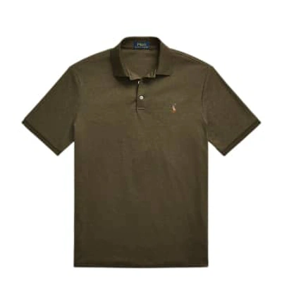 Shop Ralph Lauren Menswear Custom Slim Fit Soft Cotton Polo Shirt In Green