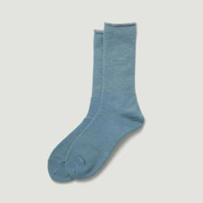 Shop Rototo City Socks Light Blue / Grey
