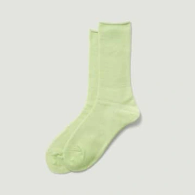 Shop Rototo City Socks Light Lime In Green