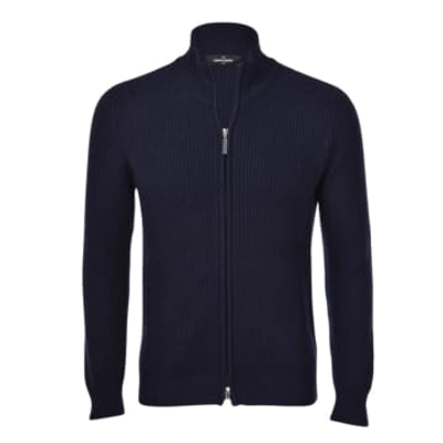 Shop Gran Sasso Knitted Cardigan In Blue