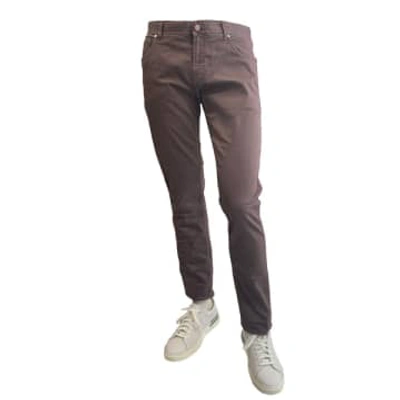 Shop Richard J Brown - Tokyo Model Slim Fit Stretch Cotton Icon Jeans In Rust T252.546 In Brown