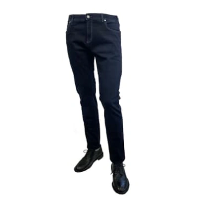 Shop Richard J Brown - Tokyo Model Slim Fit Stretch Cotton Icon Dark Denim Jeans T223.w904 In Brown