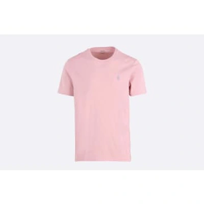 Shop Polo Ralph Lauren Custom Slim Fit Jersey Crewneck T-shirt In Pink