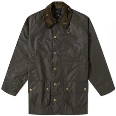 Shop Barbour 40th Anniversary Beaufort Wax Jacket Olive In Green