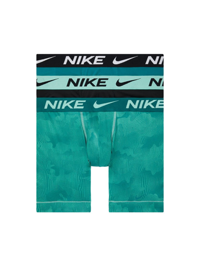 Shop Nike Men's Dri-fit Adv Micro Briefs 3-pack In Turquoise Black Blue