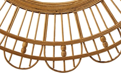 Ginger Birch Studio Bamboo Handmade Woven Mirror In Brown