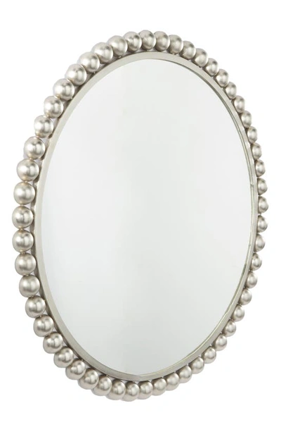 Shop Vivian Lune Home Bead Wall Mirror In Silver