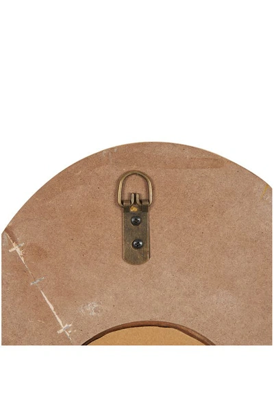 Ginger Birch Studio Abstract Wavy Wall Mirror In Brown
