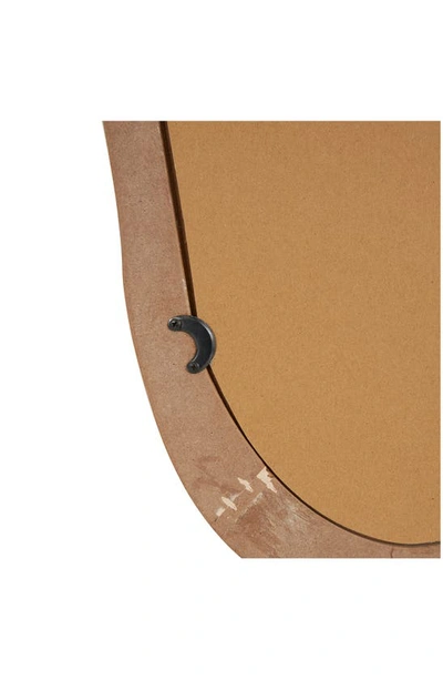 Ginger Birch Studio Abstract Wavy Wall Mirror In Brown