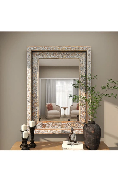 Shop Sonoma Sage Home Brown Wood Handmade Intricatel Mirror