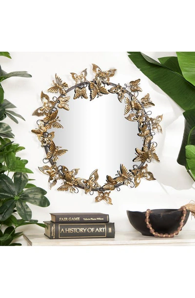 Shop Vivian Lune Home Butterfly Wall Mirror In Gold