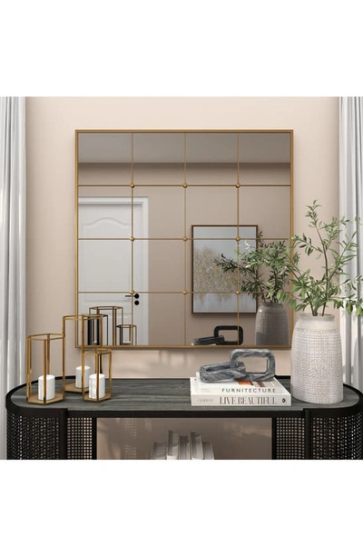 Shop Vivian Lune Home Geometric Wall Mirror In Gold